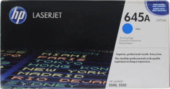 Картридж лазерный HP 645A C9731AC голубой (12000стр.) для HP 5500/5550/5550dn/5550dtn/5550hdn/5550n (техн.упак) - купить недорого с доставкой в интернет-магазине