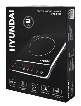 Плита Индукционная Hyundai HYC-0104 черный стеклокерамика (настольная) - купить недорого с доставкой в интернет-магазине