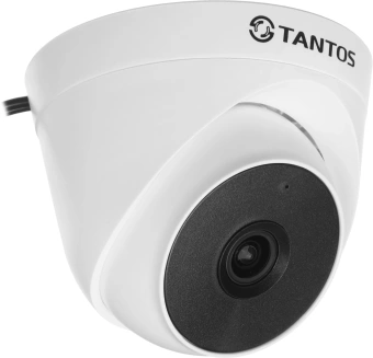 Камера видеонаблюдения аналоговая Tantos TSc-E2HDf 2.8-2.8мм HD-CVI HD-TVI цв. корп.:белый/черный (00-00156688) - купить недорого с доставкой в интернет-магазине