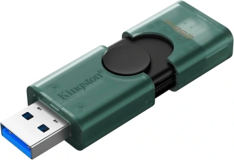 Флеш Диск Kingston 256GB DataTraveler Duo G2 DTDEG2/256GB USB3.0 зеленый/черный - купить недорого с доставкой в интернет-магазине