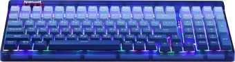 Клавиатура Redragon Garen Pro механическая синий USB беспроводная BT/Radio for gamer LED (71745) кабель 1.5м - купить недорого с доставкой в интернет-магазине