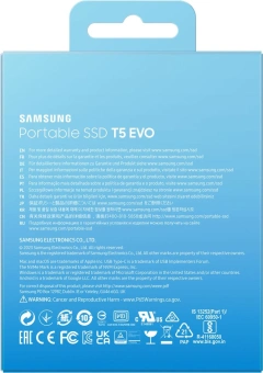 Накопитель SSD Samsung USB-C 2TB MU-PH2T0S/WW T5 Evo 2.5" черный - купить недорого с доставкой в интернет-магазине