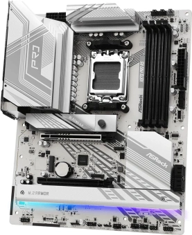 Материнская плата Asrock X870 PRO RS Socket AM5 AMD X870 4xDDR5 ATX AC`97 8ch(7.1) 2.5Gg RAID+HDMI - купить недорого с доставкой в интернет-магазине