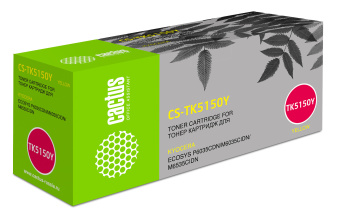 Картридж лазерный Cactus CS-TK5150Y TK-5150Y желтый (10000стр.) для Kyocera Ecosys M6035cidn/ P6035cdn - купить недорого с доставкой в интернет-магазине