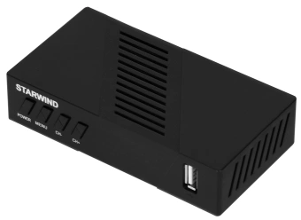 Ресивер DVB-T2 Starwind CT-140 черный - купить недорого с доставкой в интернет-магазине