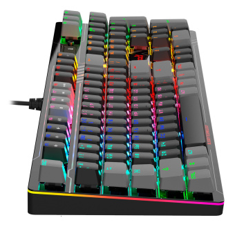 Клавиатура A4Tech B808N механическая черный/серый USB for gamer LED (B808N (RAVEN)) кабель 1.8м - купить недорого с доставкой в интернет-магазине
