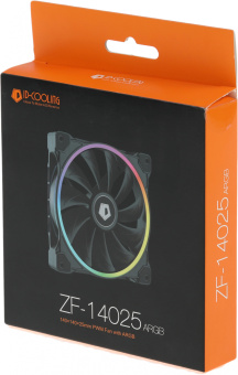 Вентилятор для корпуса ID-Cooling ZF-14025 ARGB 140х140x25 черный 4-pin 37дБ (ZF-14025-ARGB) Ret - купить недорого с доставкой в интернет-магазине