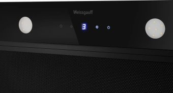 Вытяжка встраиваемая Weissgauff Dubhe 600 Touch черный управление: кнопочное (1 мотор) - купить недорого с доставкой в интернет-магазине
