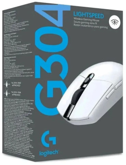Мышь Logitech G304 Lightspeed белый оптическая 12000dpi беспров. USB 5but (910-005295) - купить недорого с доставкой в интернет-магазине