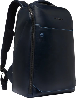 Рюкзак мужской Piquadro Blue Square CA6593B2/BLU2 темно-синий натур.кожа - купить недорого с доставкой в интернет-магазине