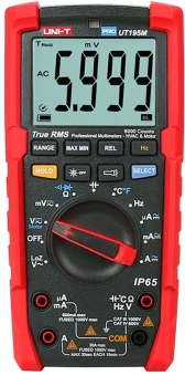 Мультиметр Uni-T UT195M цифровой красный/черный - купить недорого с доставкой в интернет-магазине