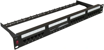 Патч-панель Sysmatrix PP 1901U.S245EU.M 19" 1U 24xRJ45 кат.5E UTP - купить недорого с доставкой в интернет-магазине