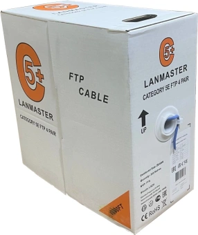 Кабель информационный Lanmaster LAN-5EUTP-PT-LSZH-WH кат.5E UTP 4 пары 24AWG LSZH внутренний 305м белый - купить недорого с доставкой в интернет-магазине