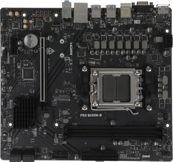 Материнская плата MSI PRO B650M-B Socket AM5 AMD B650 2xDDR5 mATX AC`97 8ch(7.1) 2.5Gg RAID+VGA+HDMI - купить недорого с доставкой в интернет-магазине
