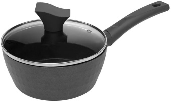 Ковш Polaris Kontur 18SP 1.7л. d=18см (с крышкой) черный (015074) - цена, купить или заказать с доставкой в интернет-магазине Ковш Polaris Kontur 18SP 1.7л. d=18см (с крышкой) черный (015074) - купить недорого с доставкой в интернет-магазине