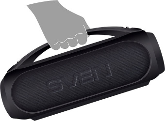 Колонка порт. Sven PS-380 черный 40W 2.0 BT/3.5Jack/USB 10м 3000mAh (SV-021290) - купить недорого с доставкой в интернет-магазине