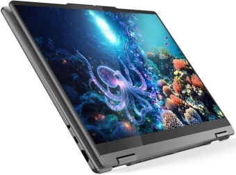Ноутбук Lenovo Yoga 7 14ILL10 Core Ultra 7 256V 16Gb SSD512Gb Intel Arc 140V 14" OLED Touch WUXGA (1920x1200) без ОС grey WiFi BT Cam (83JQ007YRK) - купить недорого с доставкой в интернет-магазине