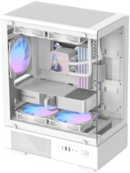 Корпус Formula Crystal Z1CM v2 белый без БП mATX 5x120mm 1xUSB3.0 audio bott PSU - купить недорого с доставкой в интернет-магазине