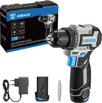 Дрель-шуруповерт Deko Loner 12V PRO аккум. патрон:быстрозажимной (кейс в комплекте) (085-1011) - купить недорого с доставкой в интернет-магазине