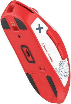 Мышь A4Tech Bloody R72 Ultra Duo белый/красный/рисунок оптическая 20000dpi беспров. USB-C 7but (R72 ULTRA DUO PIXELS RED) - купить недорого с доставкой в интернет-магазине