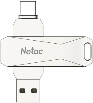Флеш Диск Netac 128GB U782C NT03U782C-128G-32PN USB3.0 серебристый - купить недорого с доставкой в интернет-магазине