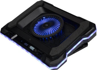Подставка для ноутбука Digma D-NCP190-1x100RGB 19" 428x316x58мм 52дБ 2xUSB 1x 140ммFAN 1280г Fan-control металл/пластик черный - купить недорого с доставкой в интернет-магазине