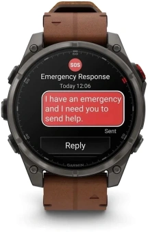 Смарт-часы Garmin Fenix 8 Pro 1.4" AMOLED корп.серый рем.песочный (010-03198-40) - купить недорого с доставкой в интернет-магазине