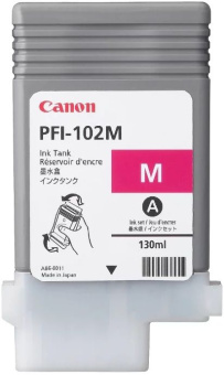 Картридж струйный Canon PFI-102M 0897B001 пурпурный для Canon iP F510/605/610 - купить недорого с доставкой в интернет-магазине