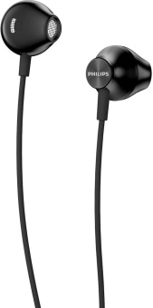 Наушники вкладыши Philips TAUE100BK/00 1.2м черный проводные в ушной раковине - купить недорого с доставкой в интернет-магазине