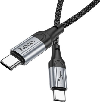 Кабель Hoco X102 Fresh Type-C to Type-C USB Type-C (m)-USB Type-C (m) 1м черный коробка - купить недорого с доставкой в интернет-магазине