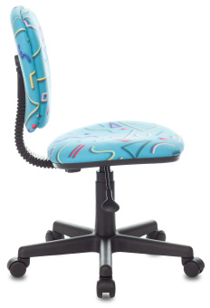 Кресло детское Бюрократ CH-204NX голубой Sticks 06 крестов. пластик - купить недорого с доставкой в интернет-магазине