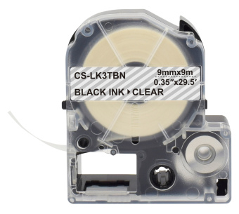 Картридж ленточный Cactus CS-LK3TBN LK-3TBN черный на прозрачном 9x9 для Epson LW300/LW400/LW700/LW600P/LW1000P/K400/Z700/Z900 - купить недорого с доставкой в интернет-магазине