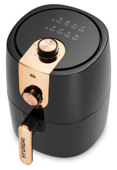 Аэрогриль Hyundai HYF-2057 1000Вт черный/золотистый - купить недорого с доставкой в интернет-магазине