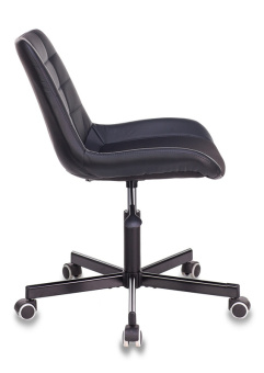 Кресло Бюрократ CH-350M черный текстиль/экокожа крестов. металл - купить недорого с доставкой в интернет-магазине