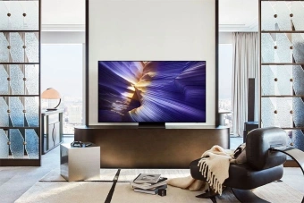 Телевизор OLED Samsung 55" QE55S90FAUXRU Series 9 черный графит 4K Ultra HD 120Hz DVB-T2 DVB-C DVB-S2 USB WiFi Smart TV - купить недорого с доставкой в интернет-магазине