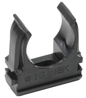 Держатель IEK CTA10D-CF16-K02-100 с защелкой 16мм полистирол черный - купить недорого с доставкой в интернет-магазине