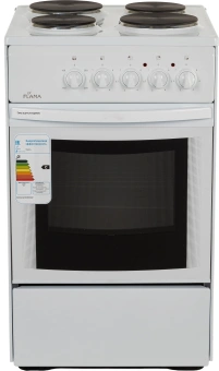 Плита Электрическая Flama AE 1402 W белый эмаль - купить недорого с доставкой в интернет-магазине