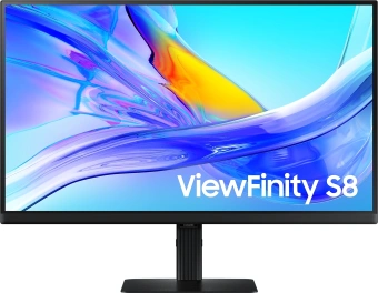 Монитор Samsung 27" ViewFinity S8 S27D804UAIXCI черный IPS LED 5ms 16:9 HDMI матовая HAS Piv 1000:1 350cd 178гр/178гр 3840x2160 60Hz DP 4K USB 6.1кг - купить недорого с доставкой в интернет-магазине