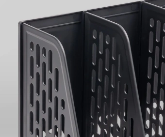Лоток вертикальный Deli E9849 BLACK E9849 4отд. сборный для бумаг 325x320x275мм черный пластик пластиковый пакет - купить недорого с доставкой в интернет-магазине
