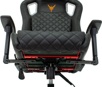 Кресло игровое Knight Outrider черный ромбик экокожа с подголов. крестов. металл - купить недорого с доставкой в интернет-магазине