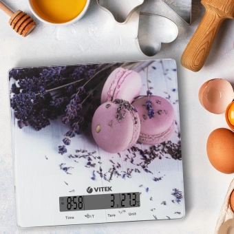 Весы кухонные электронные Vitek VT-8009 макс.вес:10кг рисунок - купить недорого с доставкой в интернет-магазине