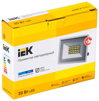 Прожектор уличный IEK СДО LPDO601-30-65-K01 светодиодный 30Втбелый - купить недорого с доставкой в интернет-магазине