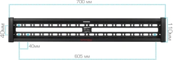 Кронштейн для телевизора Arm Media PLASMA-12 черный 35"-75" макс.60кг настенный наклон - купить недорого с доставкой в интернет-магазине