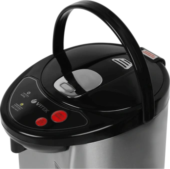 Термопот Vitek VT-7101 4.2л. 730Вт черный/серебристый - купить недорого с доставкой в интернет-магазине