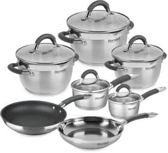 Набор посуды Rondell Flamme RDS-1187 12 предметов - купить недорого с доставкой в интернет-магазине