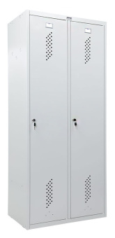 Шкаф для одежды Практик LS 21-80 прямой 813x500x1830мм серый (S23099552102) - купить недорого с доставкой в интернет-магазине