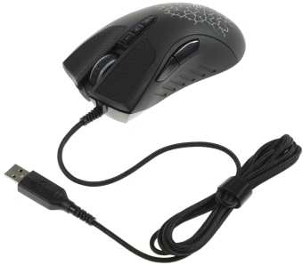 Мышь A4Tech Bloody A90 черный оптическая 6200dpi USB 8but - купить недорого с доставкой в интернет-магазине