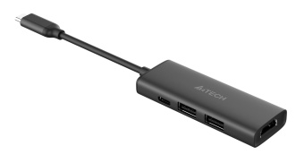 Разветвитель USB-C A4Tech DST-40C 2порт. серый - купить недорого с доставкой в интернет-магазине