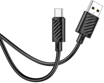 Кабель Hoco X88 Gratified X88 GRATIFIED TYPE-C USB (m)-USB Type-C (m) 1м черный - купить недорого с доставкой в интернет-магазине