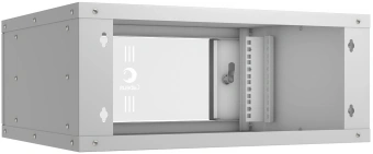 Шкаф коммутационный Cabeus (WSC-05D-4U55/45) настенный 4U 550x450мм пер.дв.стекл 30кг серый 390мм IP20 сталь - купить недорого с доставкой в интернет-магазине